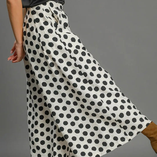Playful Polka Dot- Wide Leg Pants