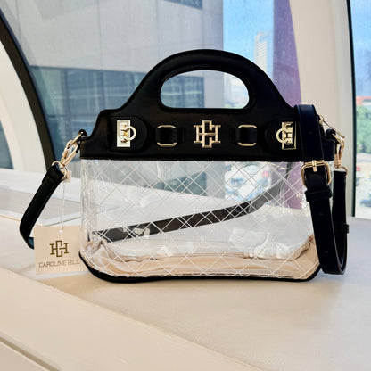 Ivy Clear Bag- Black- by Caroline Hill