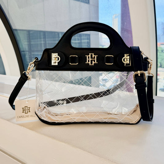 Ivy Clear Bag- Black- by Caroline Hill