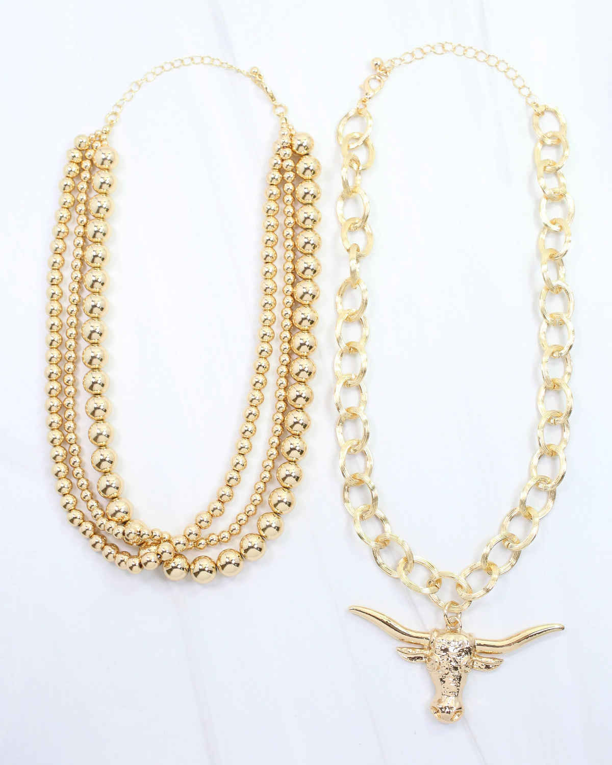 Bree Beaded Layered Necklace by Caroline Hill