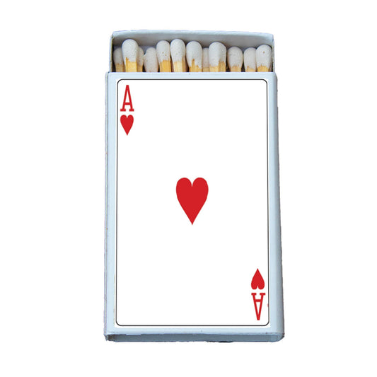 Ace of Hearts Matches - Red