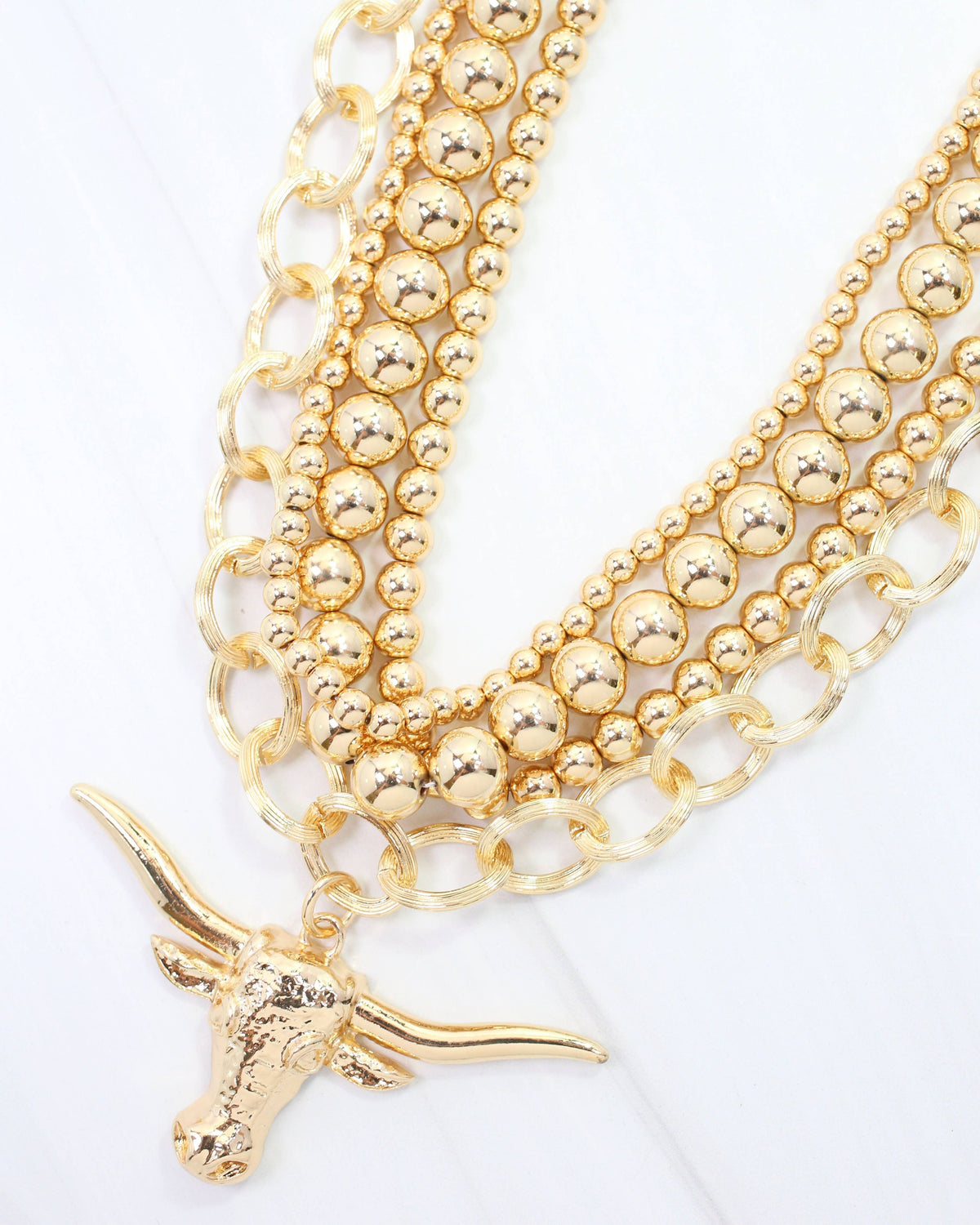 Bree Beaded Layered Necklace by Caroline Hill