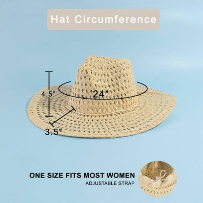 Straw Braid Floppy Sun Hat