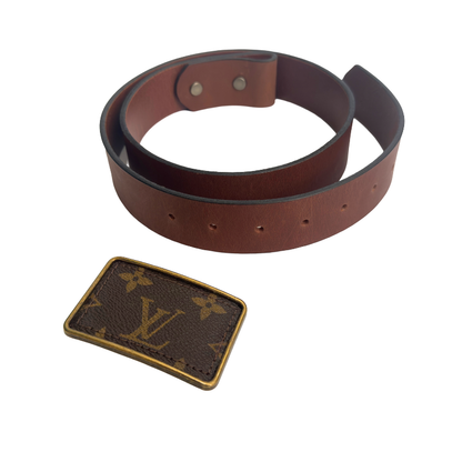 Boujee Belt - Upcycled Monogram