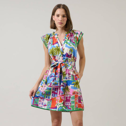 Rumi Town Olera Ruffle Mini Dress