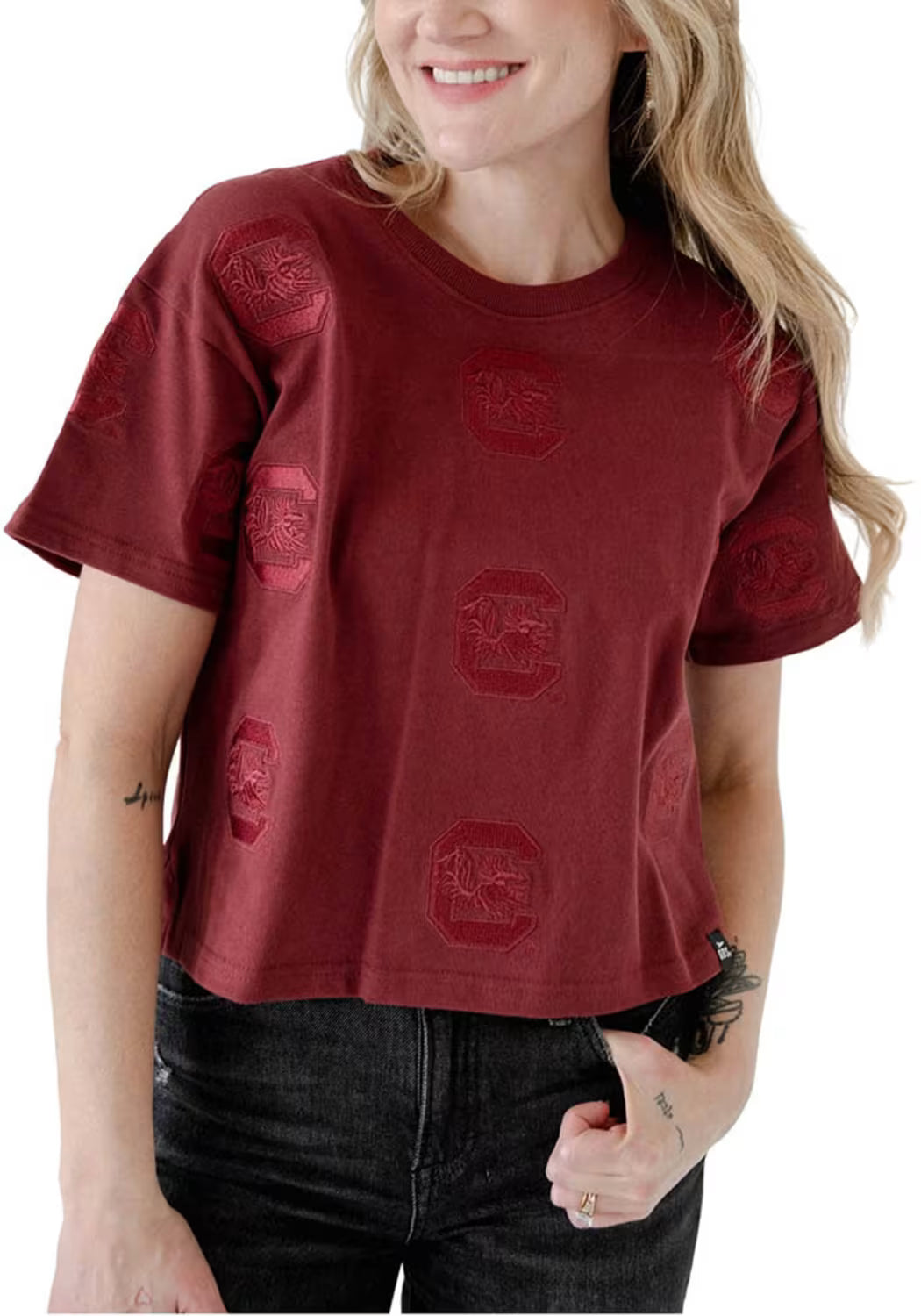 Gamecocks Ritter Repeat Heavyweight Crop Tee