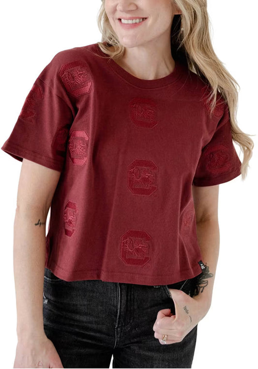 Gamecocks Ritter Repeat Heavyweight Crop Tee