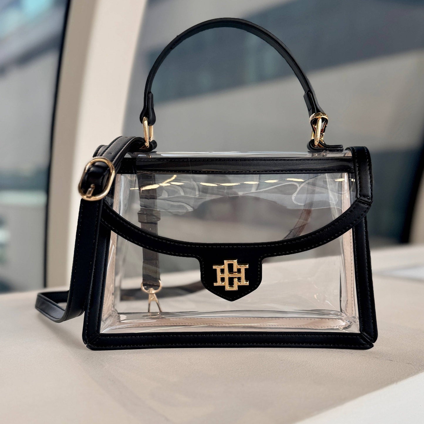 Morgan Clear Bag Black