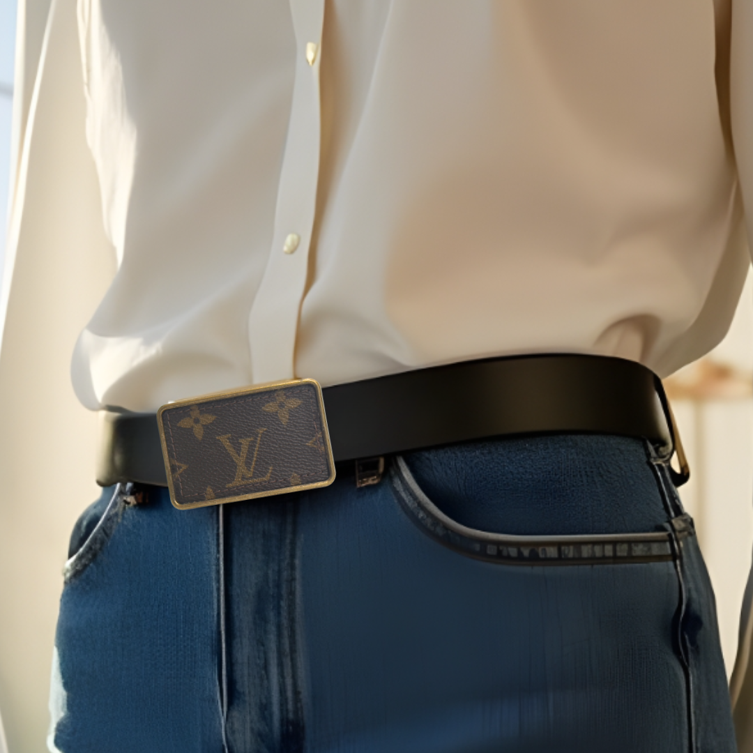 Boujee Belt - Upcycled Monogram
