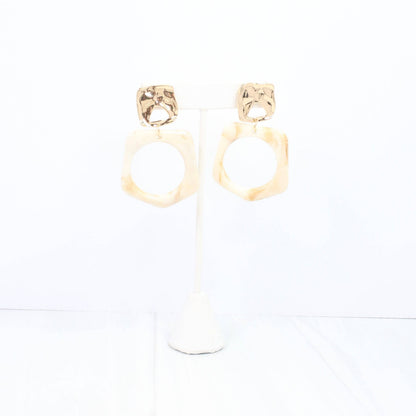 Ceduna Hammered Gold Dangle by Caroline Hill