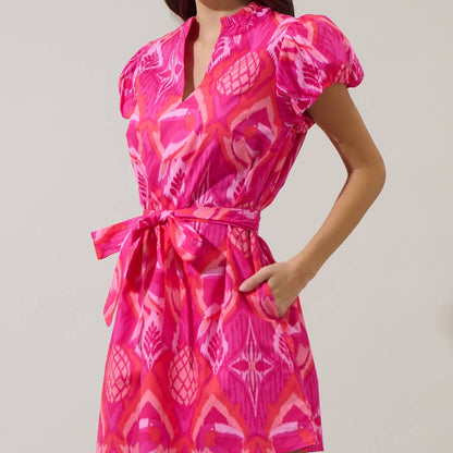 Prissa Ikat Orela Shift Mini Dress
