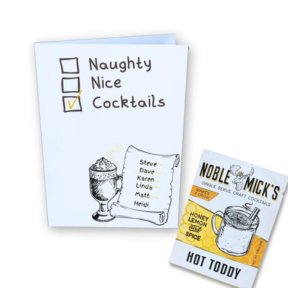 Cocktail and Cards / Naughty, Nice, Cocktails Card