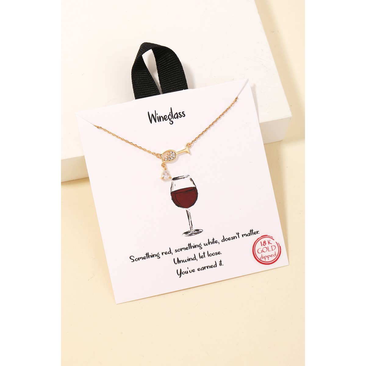 Wine Glass Charm Necklace