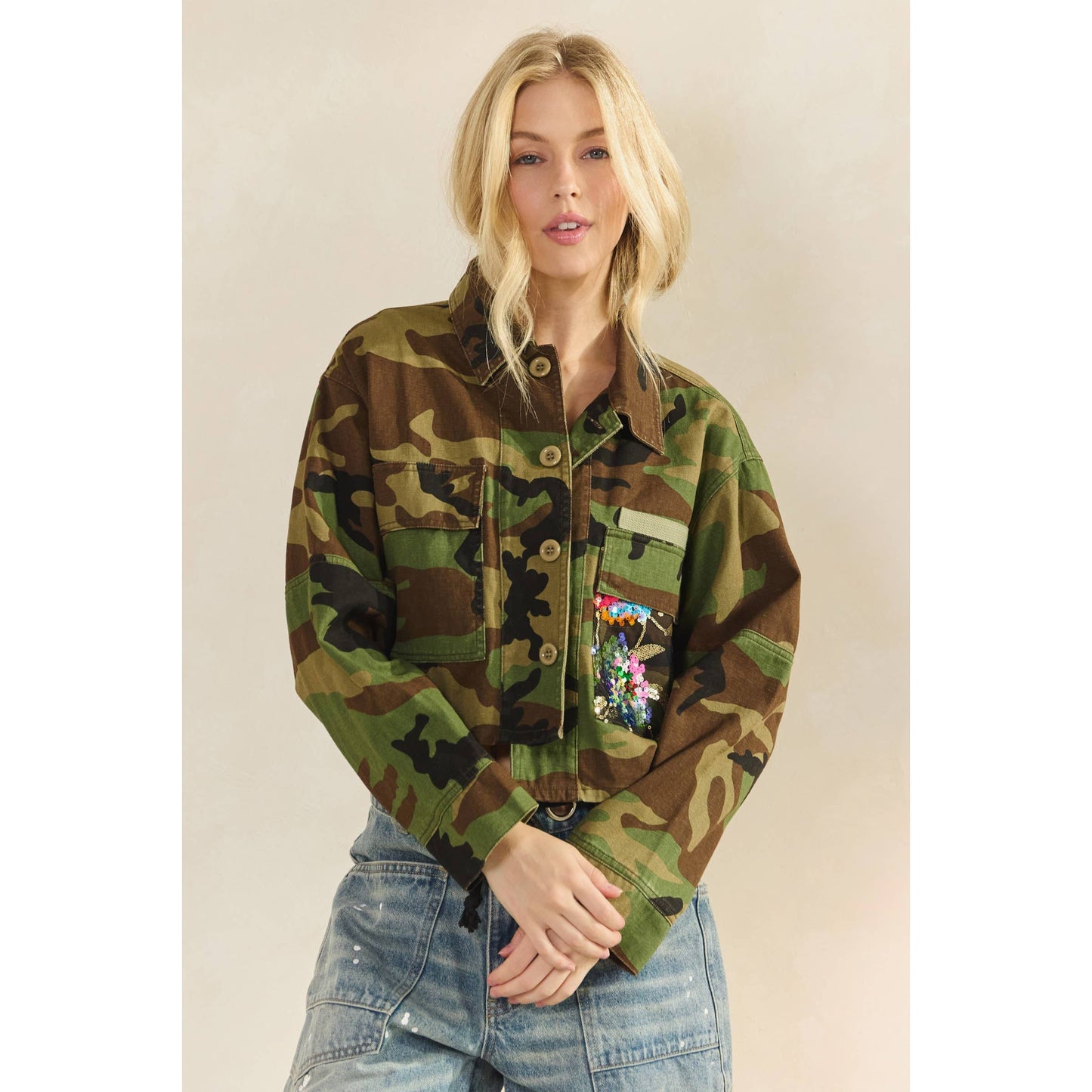 Camo Contrast Jacket