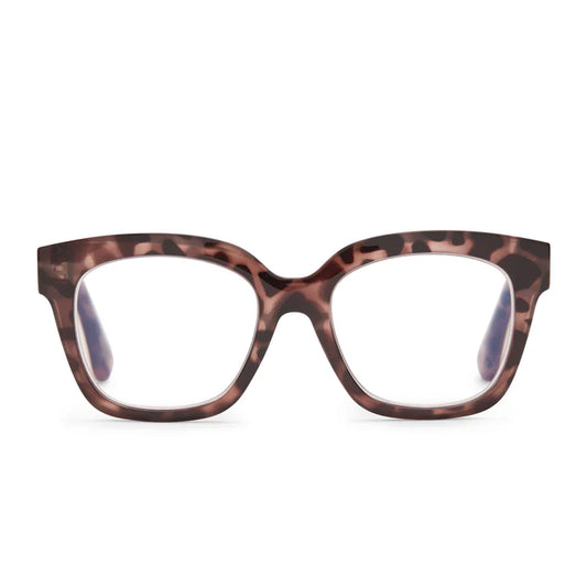 DIFF Blue Light Readers - AVA - beige tortoise 2.5