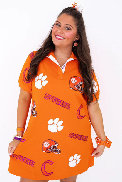 Clemson Logo Patch Dress
