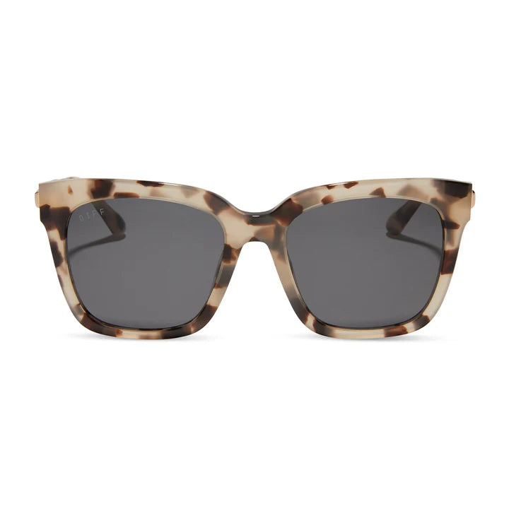 DIFF- Bella- Cream Tortoise Grey Sunglasses