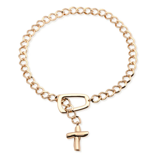 Blessings chunky cross necklace