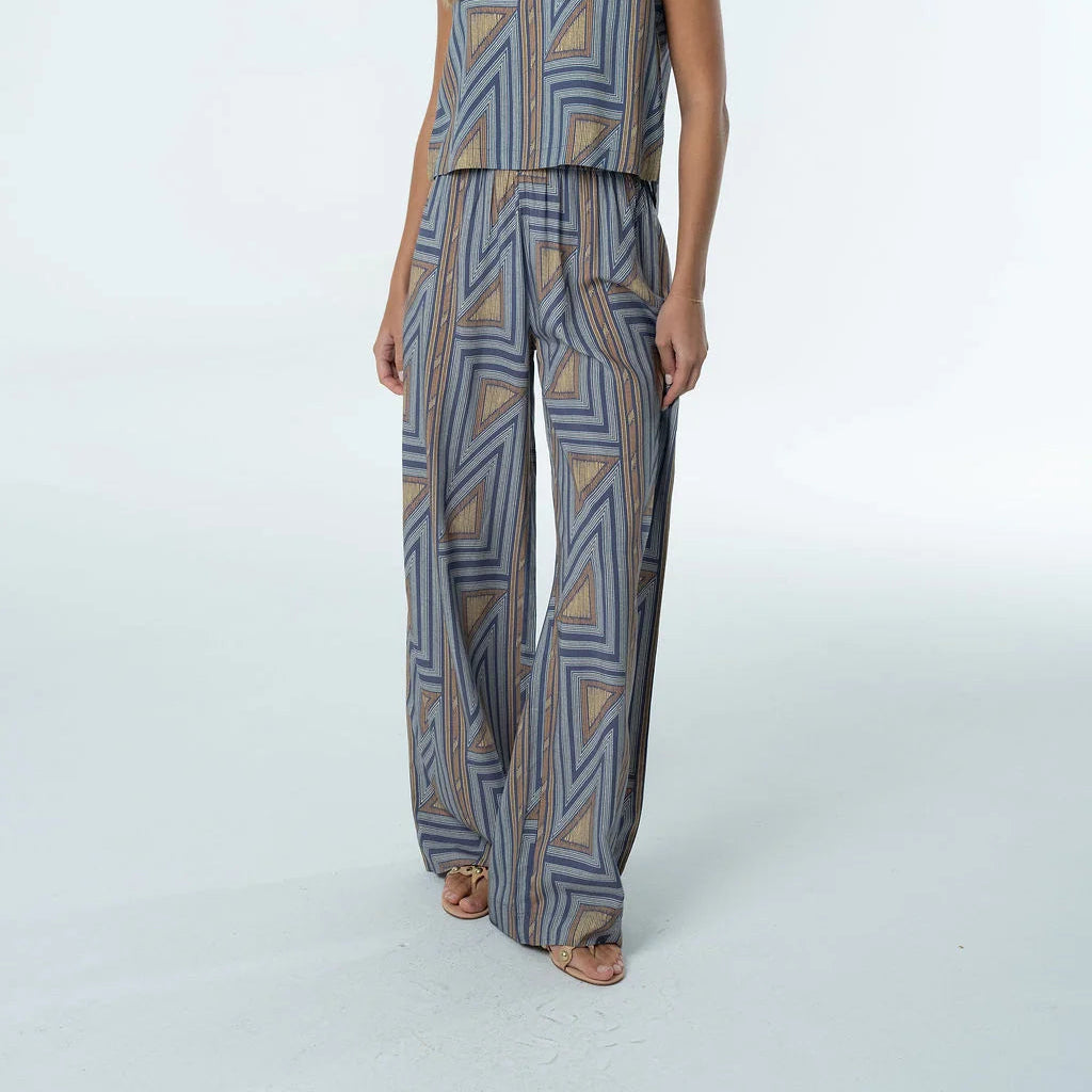 Sarah Pant- Geometric Viscose