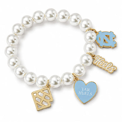 Gameday Pearl Charm Bracelet