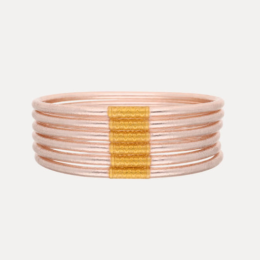 Champagne Lumine All Weather Bangles (Set of 6)