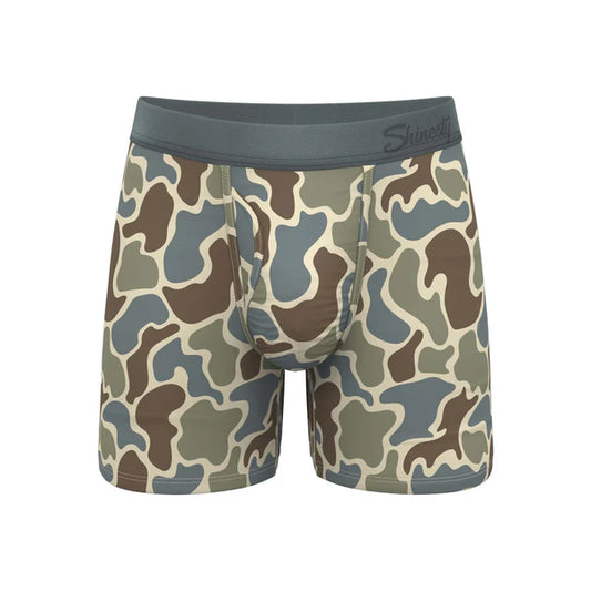 The Blender/Grey Duck Camo Ball Hammock pouch underwear