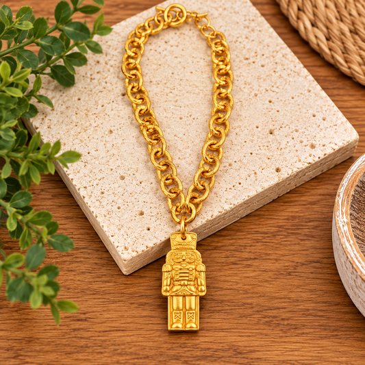 Double Chain Nutcracker Necklace by Hidden Truth