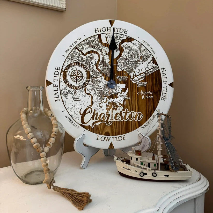 Lowcountry Tide Clock Custom Order 12"