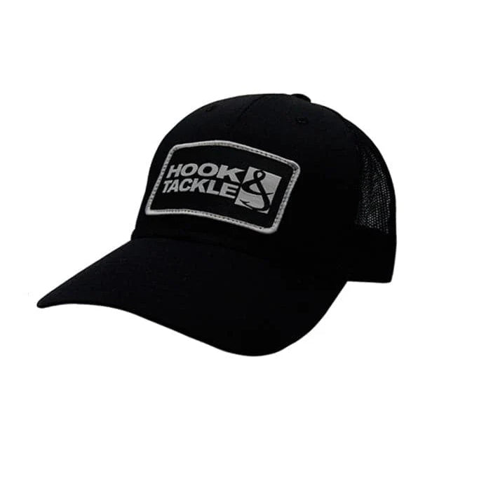 The H&T Logo Fishing Trucker Hat- Black