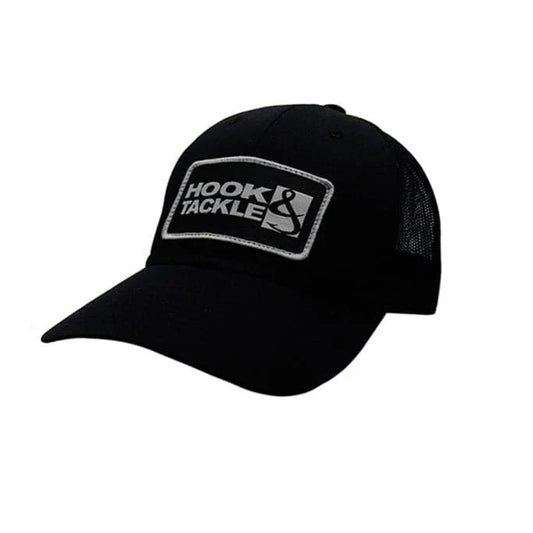 The H&T Logo Fishing Trucker Hat- Black