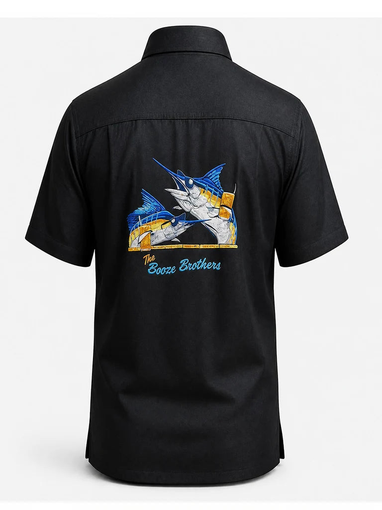 Men's Modal Embroidery Shirt - Booze Brothers