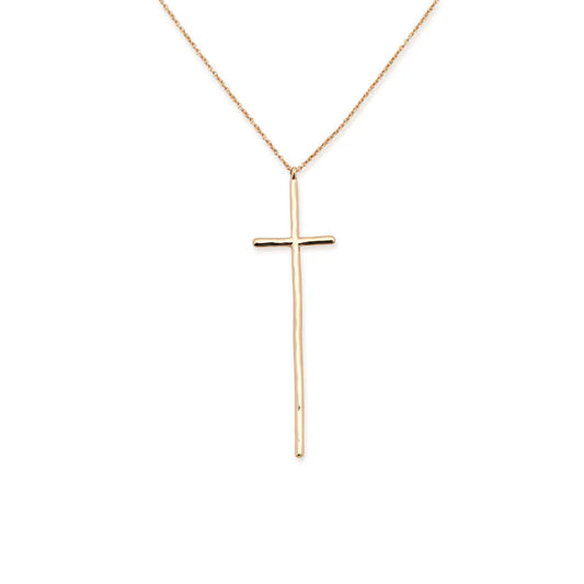 Peyton Gold cross necklace 20"
