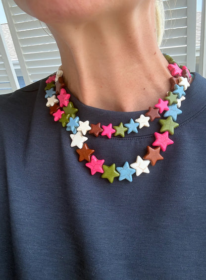 Star Necklace - Large - Fall Mix