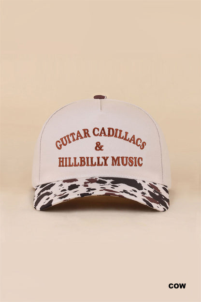 Guitar Cadillacs & Hillbilly Music- Two Tone Snapback Hat
