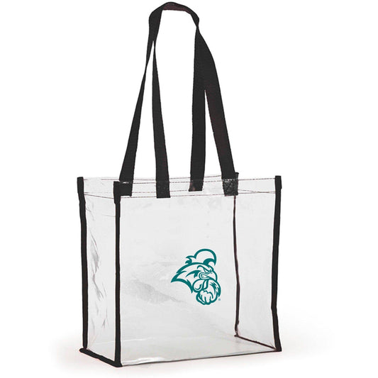 Clear Stadium Tote- Coastal Carolina University