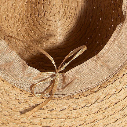 Boho Flat Brim Straw Hat