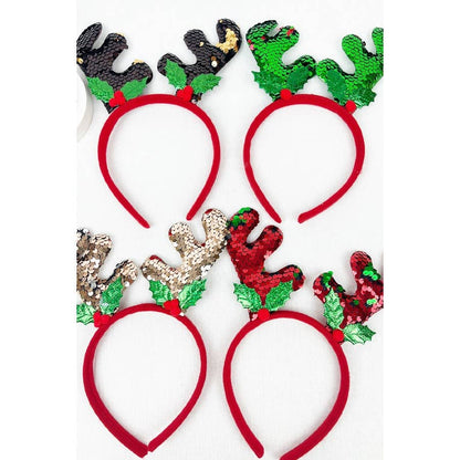 Sparkling Deer Antlers Sequins Headband