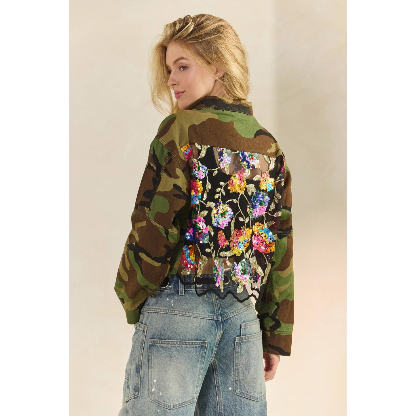 Camo Contrast Jacket