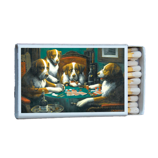 Matches • Art • Dogs Playing Poker • Home Decor for Candles