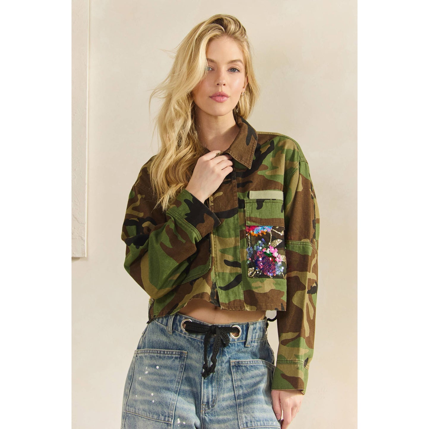 Camo Contrast Jacket