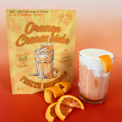 Orange Creamsicle Frozen Cocktail -Just add Water + Vodka