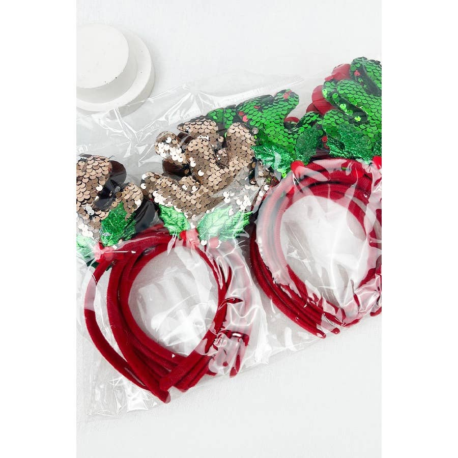 Sparkling Deer Antlers Sequins Headband