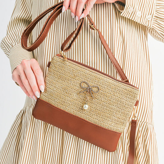 Bow Pearl Crossbody