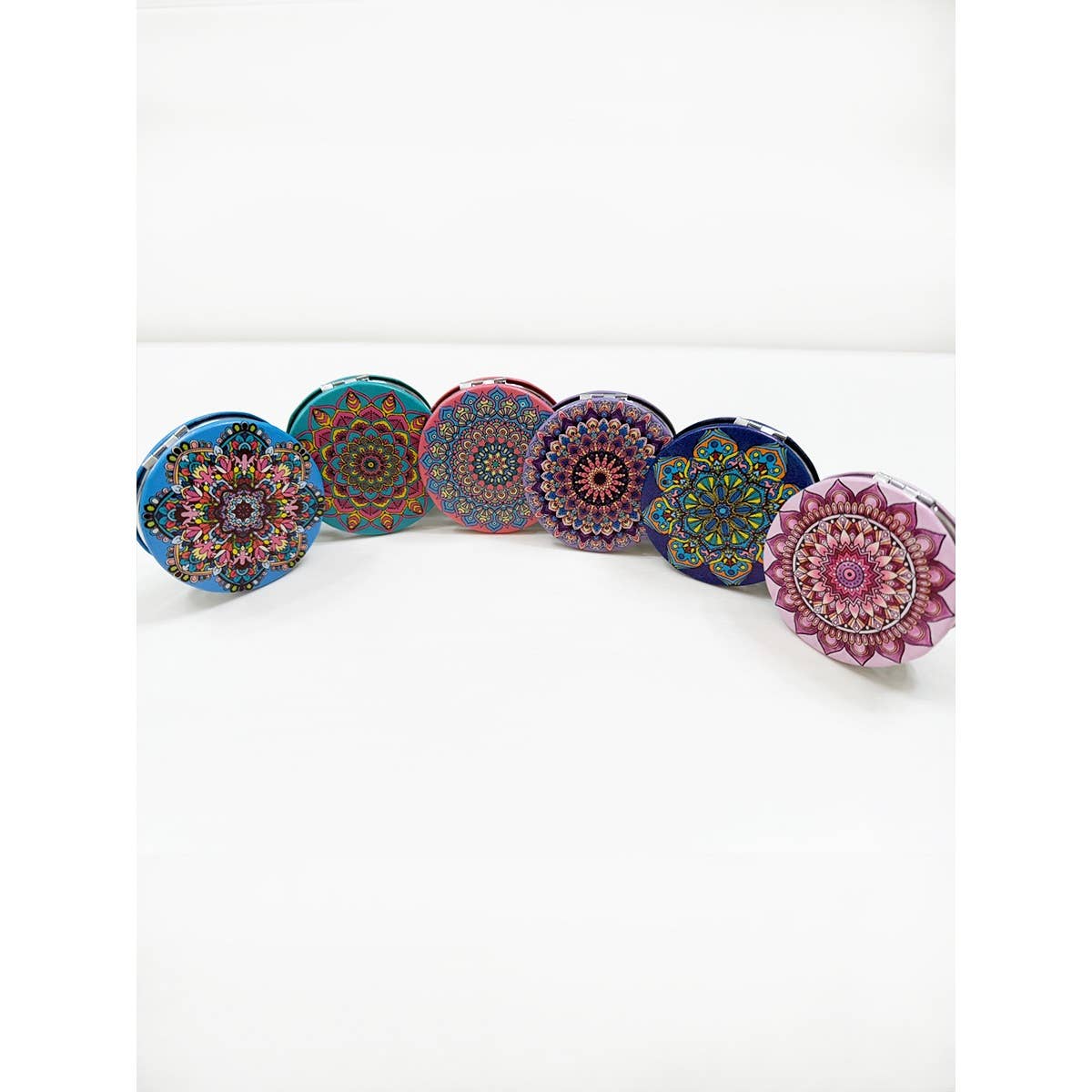 Mandala Double Sided Circle Cosmetic Mirror