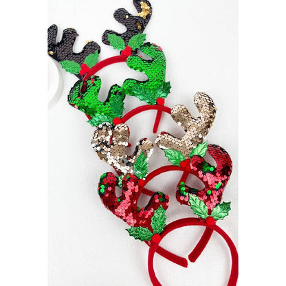 Sparkling Deer Antlers Sequins Headband