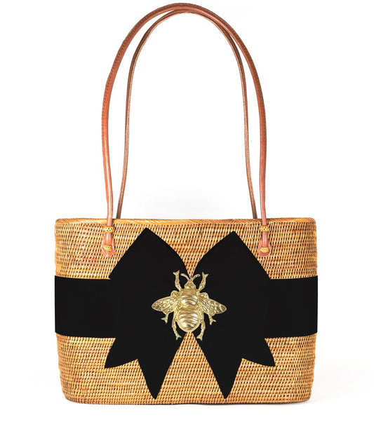 Charlotte Large - Fluffy Bow - Gold Charm