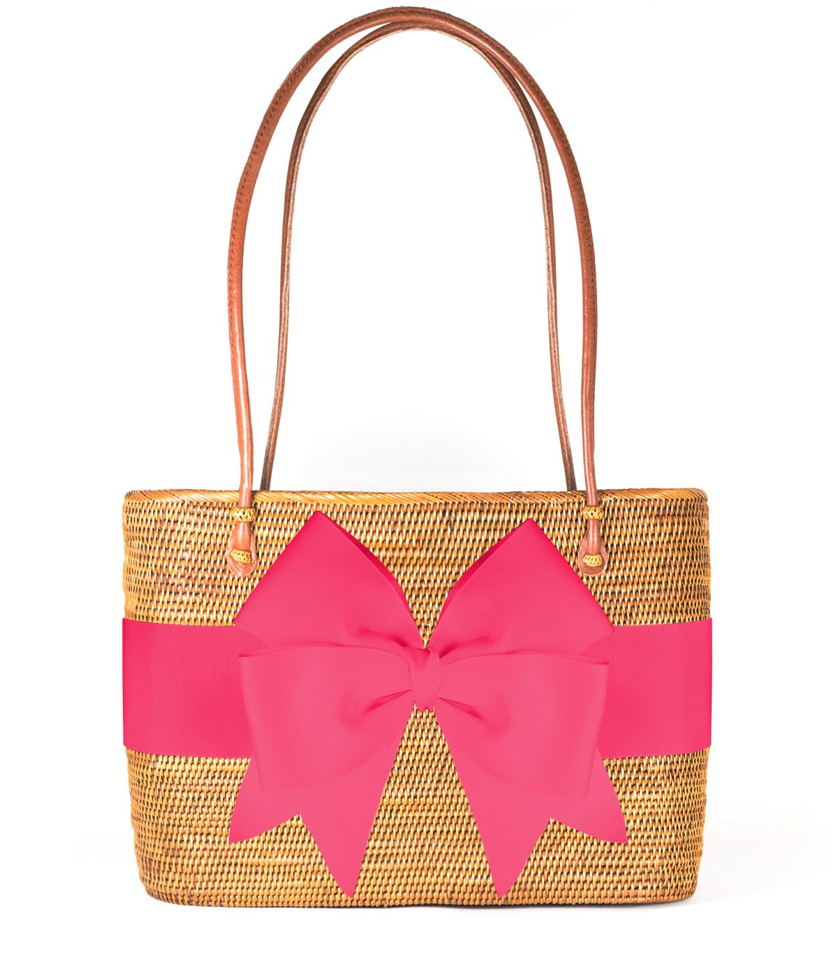 Charlotte Large - Fluffy Bow Hot Pink