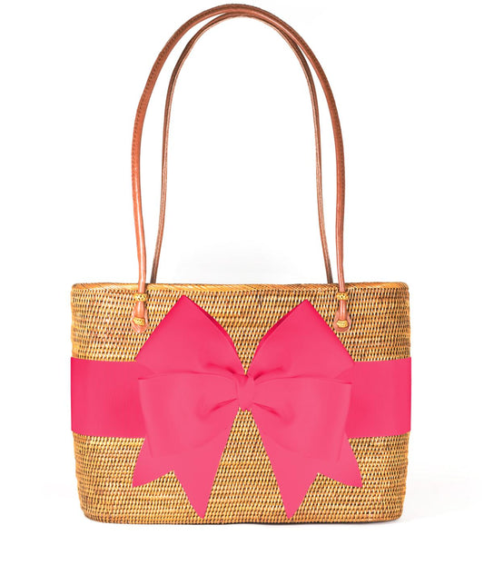 Charlotte Large - Fluffy Bow Hot Pink