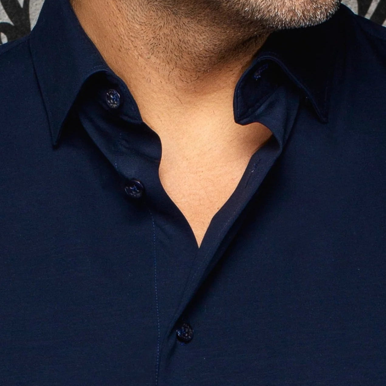 ALEXANDER L/S Shirt by Au Noir- Dark Navy