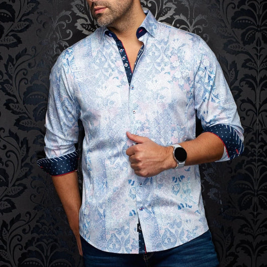 Cascais- Pink Men's Woven Shirt